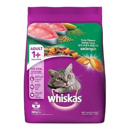 Whiskas Dry Cat Food Adult 1+ Tuna 480g