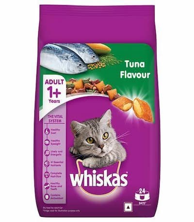 Whiskas Dry Cat Food Adult 1+ Tuna 3kg