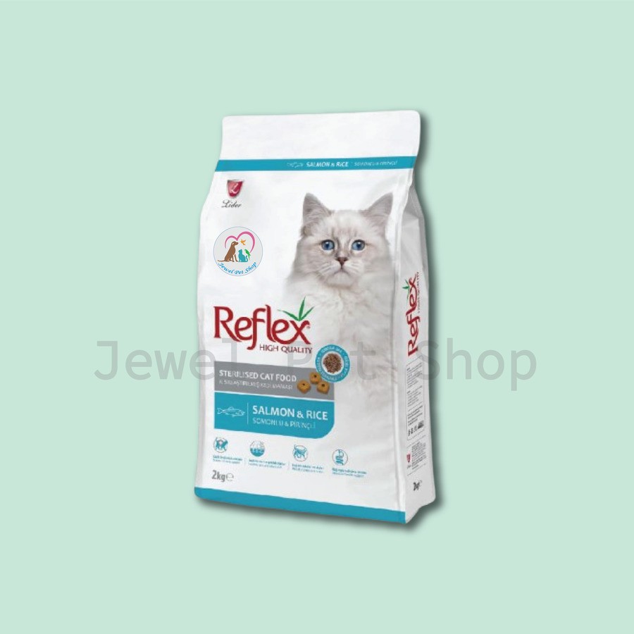 REFLEX STERILISED ADULT CAT FOOD – SALMON & RICE 2KG